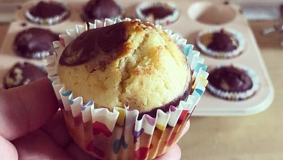 Mramorové muffiny