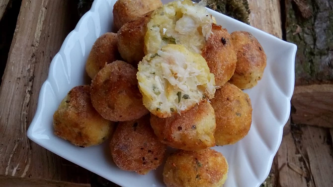 Bramborovo-rybí krokety