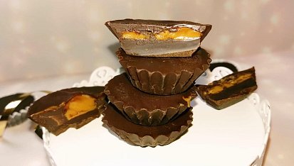 Čokoládové košíčky se sušenkovou pomazánkou Lotus