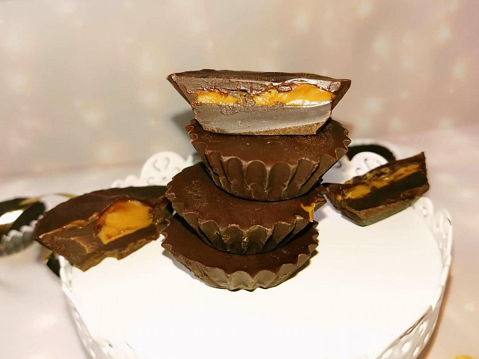 Čokoládové košíčky se sušenkovou pomazánkou Lotus