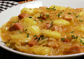 Gnocchi, zelí a uzené - 3v1