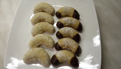 Naše vanilkové rohlíčky