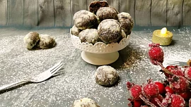 Perníkové crinkle cookies
