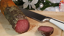 Sušená šunka z vepřové kotlety ve stylu prosciutto