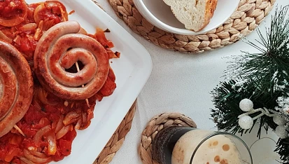 Vinná klobása na černém pivě