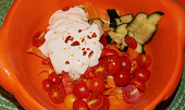Zeleninový salát s cherry rajčaty