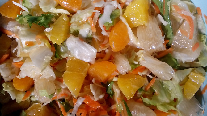Zeleninový salát s citrusy