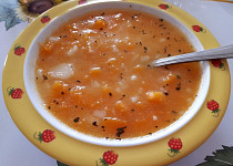 Dýňová polévka s bramborami - pro nejmenší