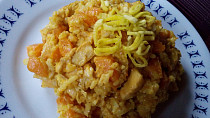 Dýňová rýže s kuřecím masem