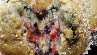 Jogurtové muffiny, Jogurtové muffiny s ovocem