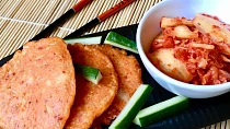 Korejské lívanečky s kimchi (kimči)