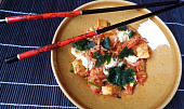 Rýže s kimchi a tofu