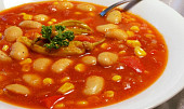 Fazolová polévka na způsob mexické