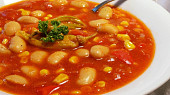 Fazolová polévka na způsob mexické