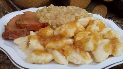Hop do vody - přílohové noky