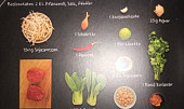 Hovězí svíčková v arašidové kůrce s teplým salátem ze sojových klíčků a limetko-koriandrovou omáčkou (Ingredience na 2 porce)