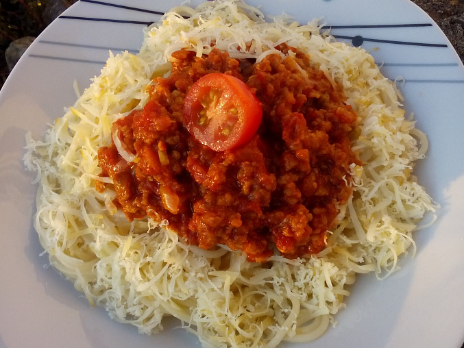 Milánské špagety s mletým masem