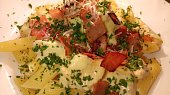 Penne s dvěma druhy sýrů