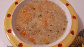 Quinoa-vločková polévka s mrkví a batátem - pro nejmenší