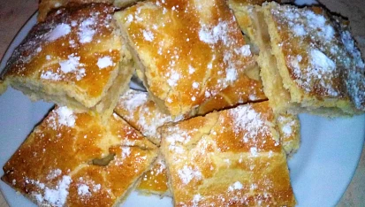 Rebarborový (jablečný) koláč