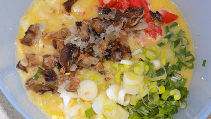 Cibulkové frittatas