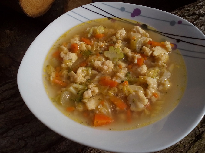 Farářská polévka / zeleninová s vaječnými nočky
