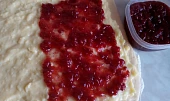 Pudinkové růže s marmeládou - kynuté