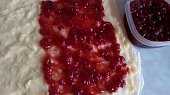 Pudinkové růže s marmeládou - kynuté