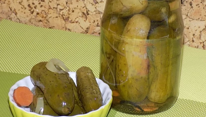 Rychle naložené okurky