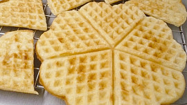 Rychlé vafle bez vajec a cukru