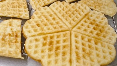 Rychlé vafle bez vajec a cukru