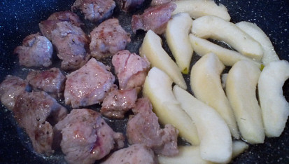 Vepřové s hruškou a Hermelínem