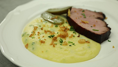 Zapražená bramborová kaše (staročeský recept)