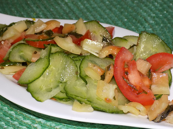 Domácí salát recept od babicky a safika