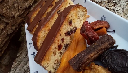Bílková buchta / bábovka se sušeným ovocem