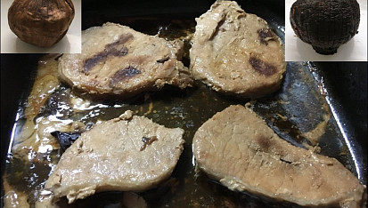 Delikatesa: kotlety s černým česnekem, Kotlety s černým česnekem