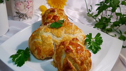 Vepřová panenka Wellington s máslovou zeleninou