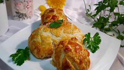 Vepřová panenka Wellington s máslovou zeleninou