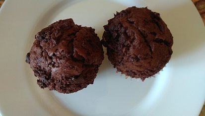 Čokoládové muffiny bez mléka
