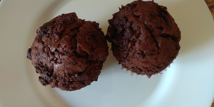 Čokoládové muffiny bez mléka