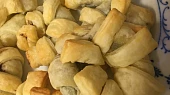 Kolečka z listového těsta s nutellou