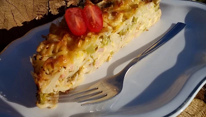 Květákovo-brokolicové těstoviny
