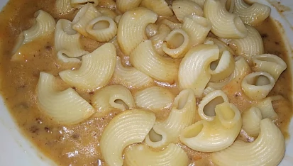 Mleté maso ve smetanové omáčce, vynikající i s těstovinami