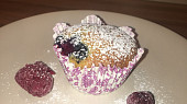 Muffiny s ovocem ze zakysanou smetanou
