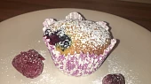 Muffiny s ovocem ze zakysanou smetanou