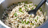 Zapečené vepřové maso s rýží a bylinkami