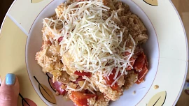 Kuskus s uzeným tofu a zeleninou