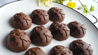 Velikonoční čokoládové pralinky