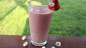 Jahodové tsampa smoothie