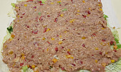 Kapustovo-masová slaná roláda, Masová směs na kapustě a listovém těstě